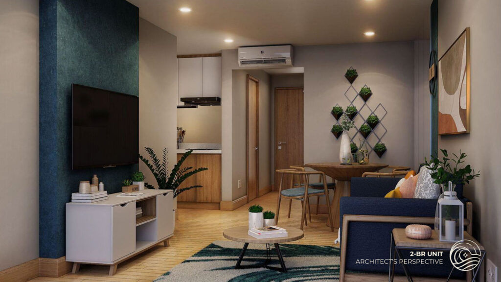 2-Bedroom Unit at Tower 3 of Costa Mira Beachtown Mactan | SpacesPH.com