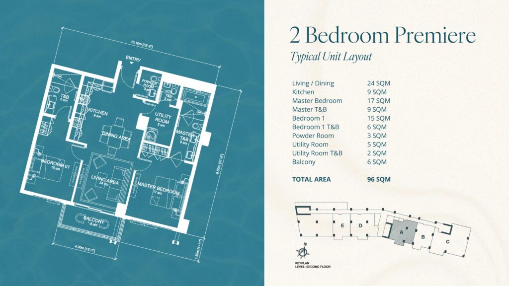 2-Bedroom with Balcony at Aruga Mactan | SpacesPH.com