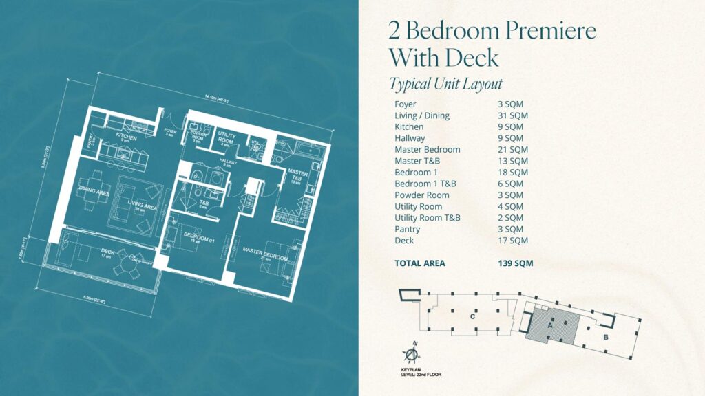 2-Bedroom with Deck at Aruga Mactan | SpacesPH.com