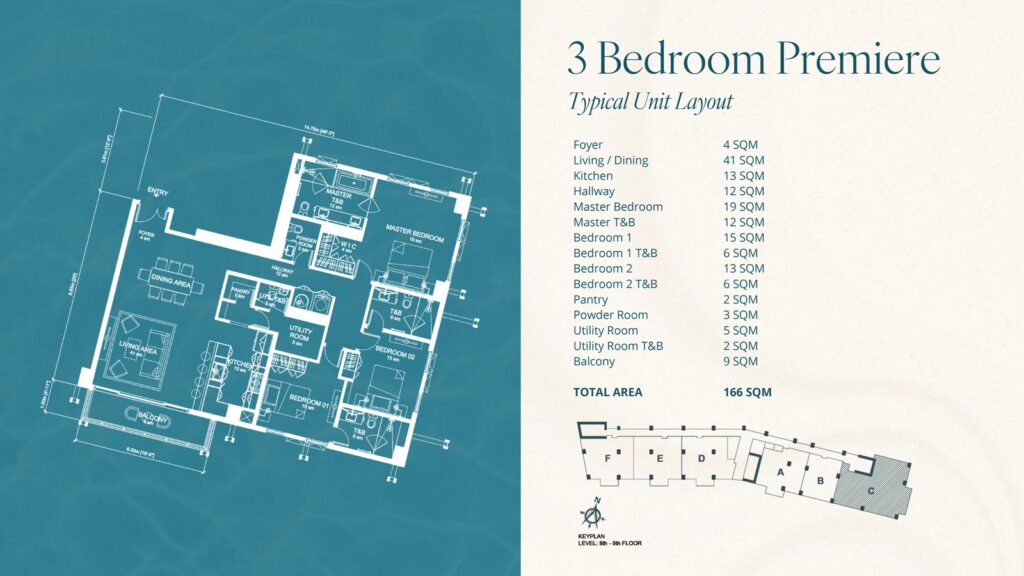 3-Bedroom Floor Plan at Aruga Mactan | SpacesPH.com