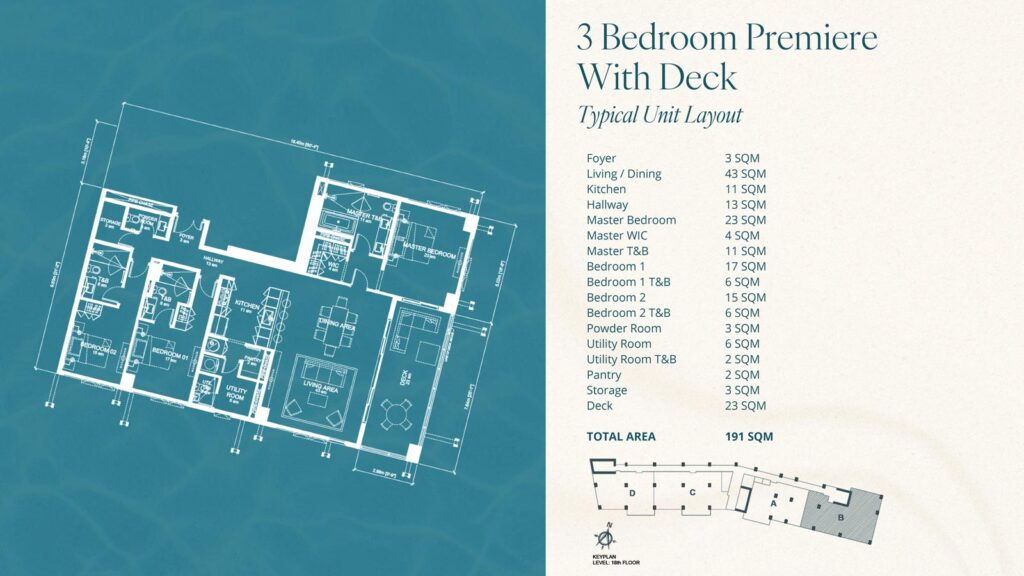 3-Bedroom Floor Plan at Aruga Mactan | SpacesPH.com