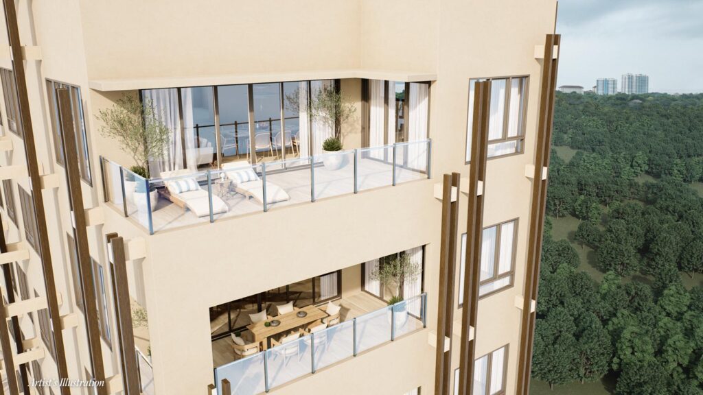 3-Bedroom Perspective at Aruga Mactan | SpacesPH.com